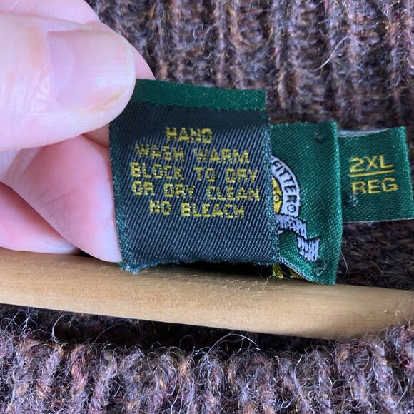 VTG Cabelas Mens Wool Blend Sweater Sz 2XL Hunting Outdoor Rugged Workwear Gun - Picture 8 of 10
